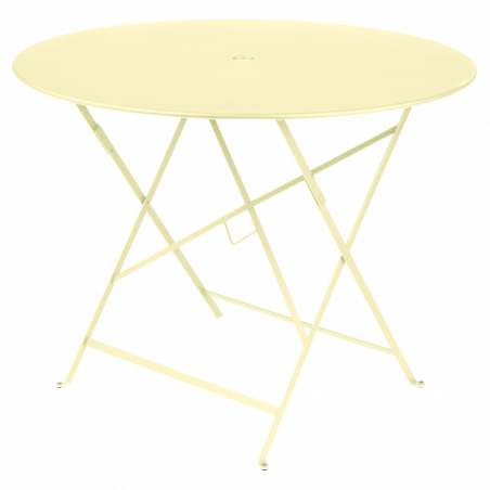 Wetterfeste Bistrotische rund ø 97 cm klappbar Metall fermob zitronensorbet