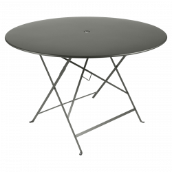 Wetterfeste Bistrotische rund ø 117 cm klappbar Metall fermob rosmarin