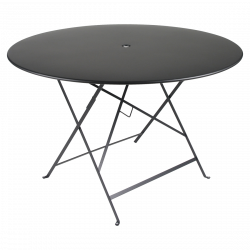 Wetterfeste Bistrotische rund ø 117 cm klappbar Metall fermob anthrazit
