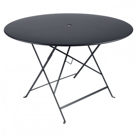 Wetterfeste Bistrotische rund ø 117 cm klappbar Metall fermob schwarz