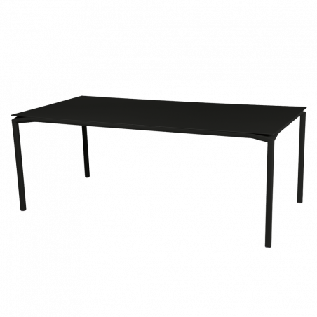 Tisch Calvi in 195cm x 95cm von Fermob in Lakritze