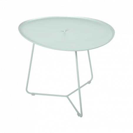 Niedriger Tisch mit abnehmbaren Tablett Cocotte von Fermob in Minze