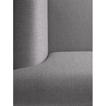 Sofa Edit von Pode in grau / Nahaufnahme des Seitenpolsters