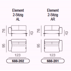 Sofa Melloo von Pode