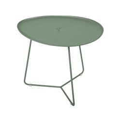 Niedriger Tisch mit abnehmbaren Tablett Cocotte von Fermob in Kaktus