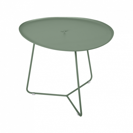 Niedriger Tisch mit abnehmbaren Tablett Cocotte von Fermob in Kaktus