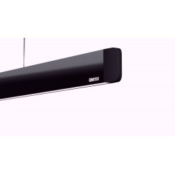 Detailaufnahme des Endstücks der Esstischleuchte Onyxx Linea Pro von Grimmeisen in schwarz