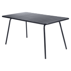 Wetterfester Tisch Luxembourg aus Aluminium von Fermob in Anthrazit