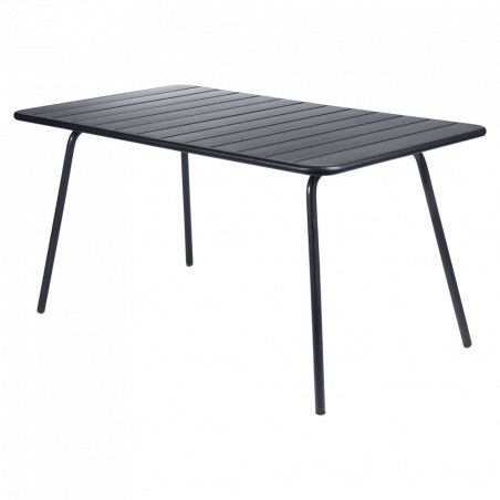 Wetterfester Tisch Luxembourg aus Aluminium von Fermob in Anthrazit