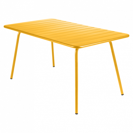 Wetterfester Tisch Luxembourg aus Aluminium von Fermob in Honig