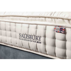 seitliche Aufnahme der Matratze Salisbury im Boxspringbett von Sleepeeze
