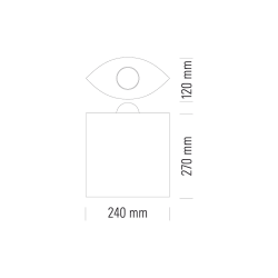 Bodenleuchte Egyptian Eye von Tecnolumen mit Marmorsockel