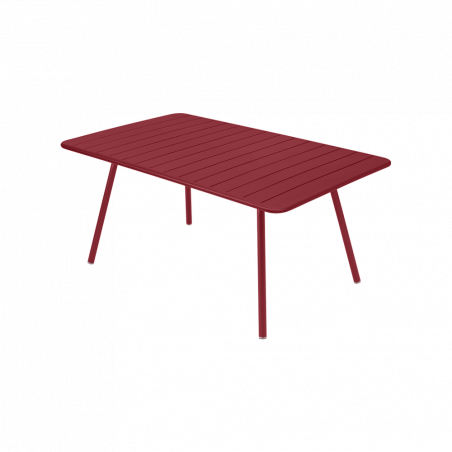 Wetterfester Tisch Luxembourg aus Aluminium von Fermob in Chili