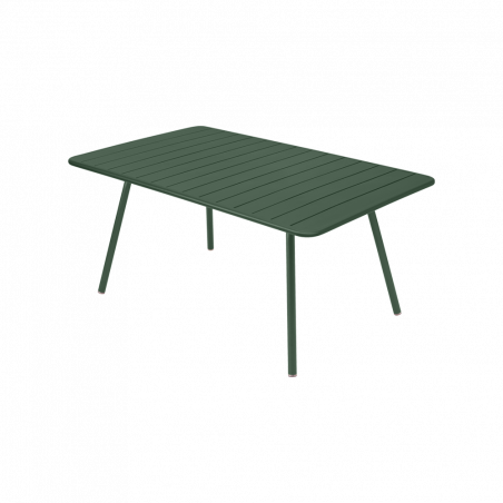 Wetterfester Tisch Luxembourg aus Aluminium von Fermob in Zederngrün