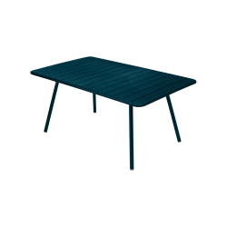Wetterfester Tisch Luxembourg aus Aluminium von Fermob in Acapulcoblau