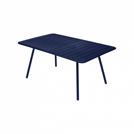 Wetterfester Tisch Luxembourg aus Aluminium von Fermob in Abyssblau