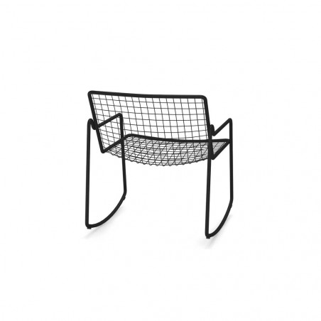 EMU Schaukelstuhl Rio R50 schwarz hinten