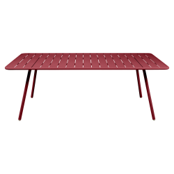 Wetterfester Tisch Luxembourg aus Aluminium von Fermob in Chili