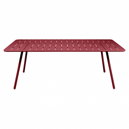 Wetterfester Tisch Luxembourg aus Aluminium von Fermob in Chili