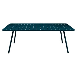 Wetterfester Tisch Luxembourg aus Aluminium von Fermob in Acapulcoblau
