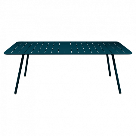 Wetterfester Tisch Luxembourg aus Aluminium von Fermob in Acapulcoblau