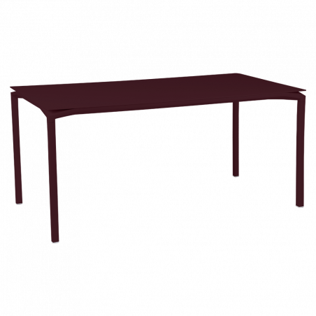 Tisch Calvi in 160cm x 80cm von Fermob in Schwarzkirsche