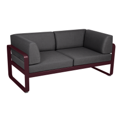 Outdoorsofa Sofa Bellevie von Fermob als 2-Sitzer mit Armlehnenkissen