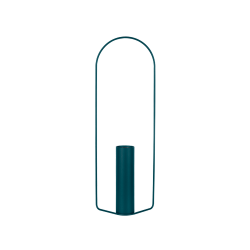 Vase Itac von Fermob zylindrisch in Farbe acapulco