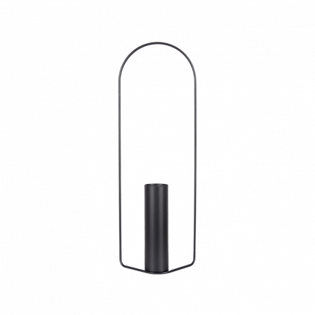 Vase Itac von Fermob zylindrisch in Farbe anthrazit