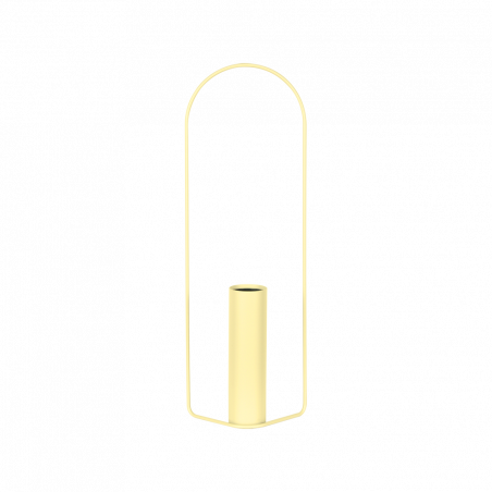 Vase Itac von Fermob zylindrisch in Farbe Zitronensorbet