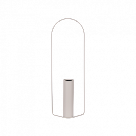 Vase Itac von Fermob zylindrisch in Farbe lehmgrau