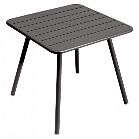 Wetterfester Tisch Luxembourg aus Aluminium von Fermob in Lakritze