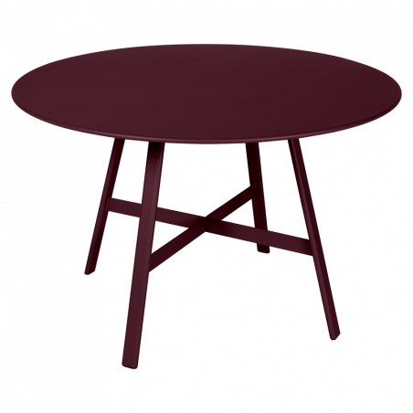 Esstisch So`o von Fermob in Farbe schwarzkirsche