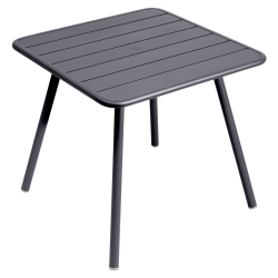 Wetterfester Tisch Luxembourg aus Aluminium von Fermob in Anthrazit