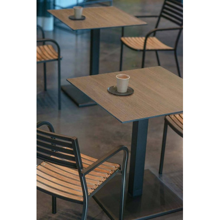 Stuhl Segno mit Teak Sitz und Armlehnen von Emu