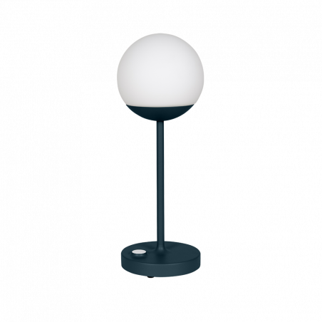 Akku Tischleuchte Mooon 41 MAX mit Glasschirm von Fermob