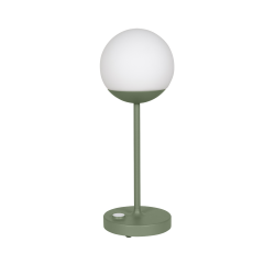 Akku Tischleuchte Mooon 41 MAX mit Glasschirm von Fermob