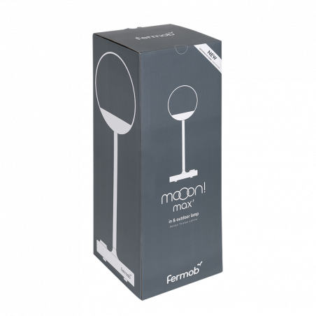 Akku Tischleuchte Mooon 41 MAX mit Glasschirm von Fermob