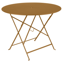 Wetterfeste Bistrotische rund ø 96 cm klappbar Metall fermob Lebkuchen