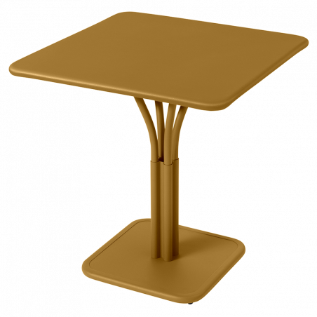 Tisch Luxembourg in 80cm x 80cm mit Mittelfuß von Fermob