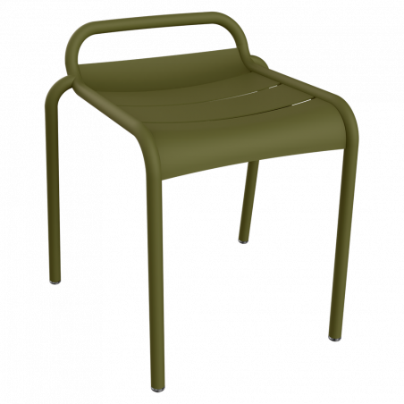 Stapelbarer Hocker Luxembourg von Fermob in pesto