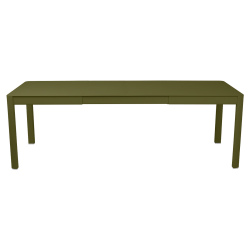 Ausziehbarer Tisch Ribambelle von Fermob von 149cm auf 234cm erweiterbar in Pesto