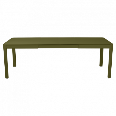 Ausziehbarer Tisch Ribambelle von Fermob von 149cm auf 234cm erweiterbar in Pesto