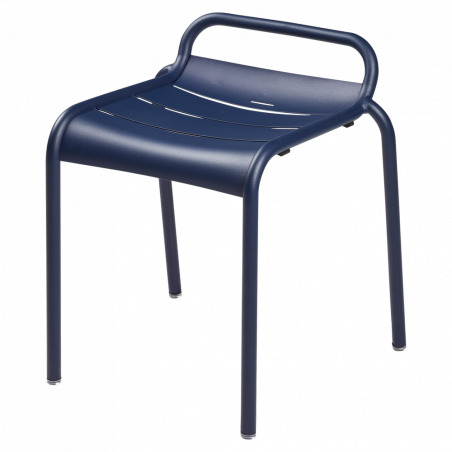 Stapelbarer Hocker Luxembourg von Fermob in Abyssblau