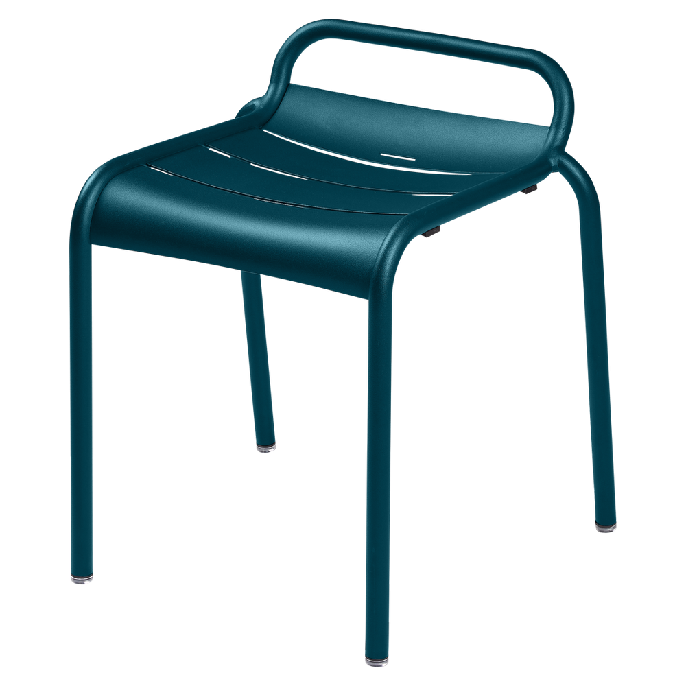 Stapelbarer Hocker Luxembourg von Fermob in Acapulcoblau