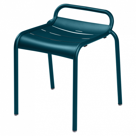 Stapelbarer Hocker Luxembourg von Fermob in Acapulcoblau
