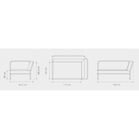 Houe Level2 Sofa große Ecke Maße