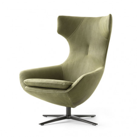 caruzzo Sessel leolux wohndesign berlin grün schräg