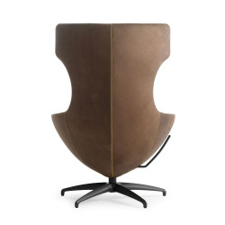 caruzzo Sessel leolux wohndesign berlin leder braun handnaht