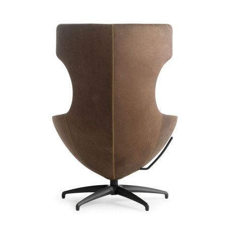 caruzzo Sessel leolux wohndesign berlin leder braun handnaht